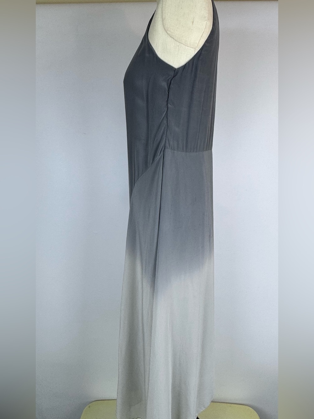 Eileen Fisher Sleeveless Grey Ombré Midi Dress - Picture 5 of 15